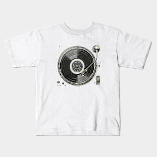 New Turntable with Record Kids T-Shirt